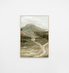 Secluded Cottage Khaki | Canvas Print