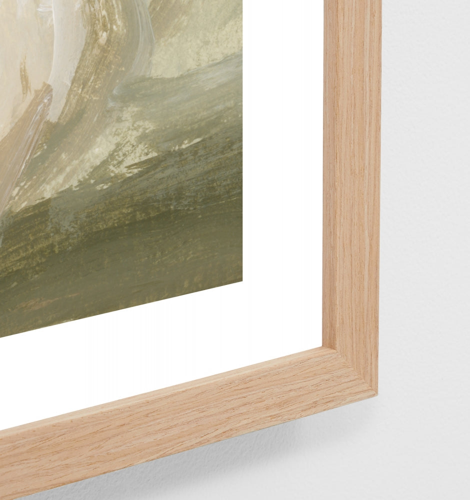 Secluded Cottage Khaki | Framed Print