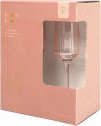 The Luna Set of 2 Champagne Flutes | Blush