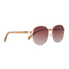 Cleo Bloom | Rose Gold Metal Frame | Brown Gradient Lens l Walnut Arms