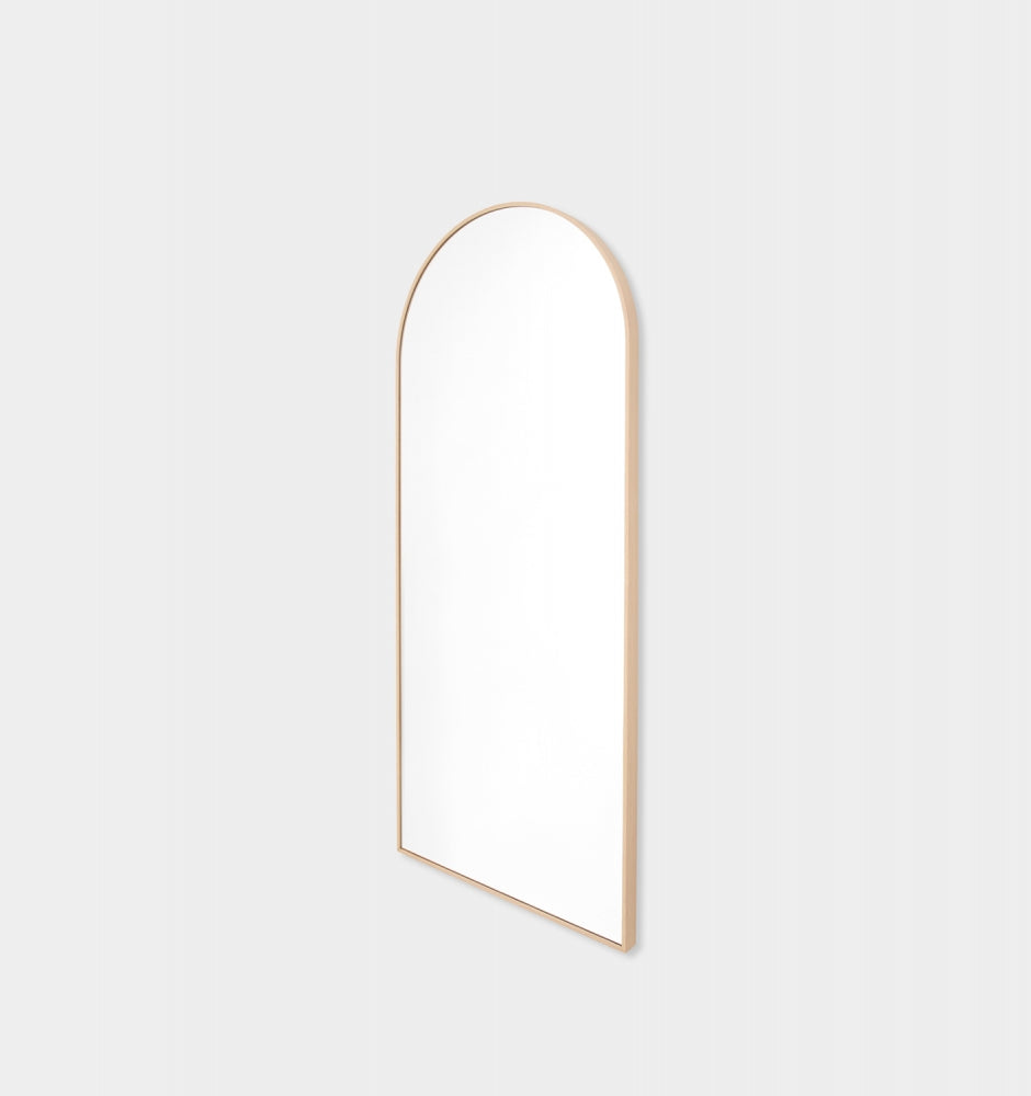 Simplicity Arch Oak Look Mirror
