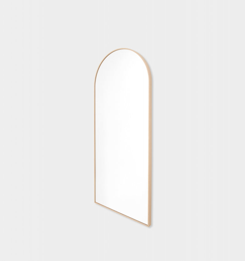 Simplicity Arch Oak Look Mirror