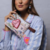 Beaded Keychain | Pink Heart Lover