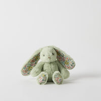Floral Mint Bunny Rattle