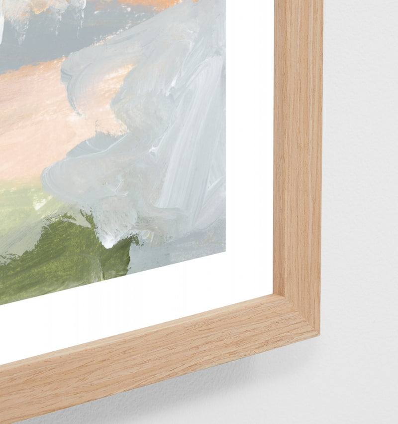 Spring Meadow Pastel 2 Framed Art Print