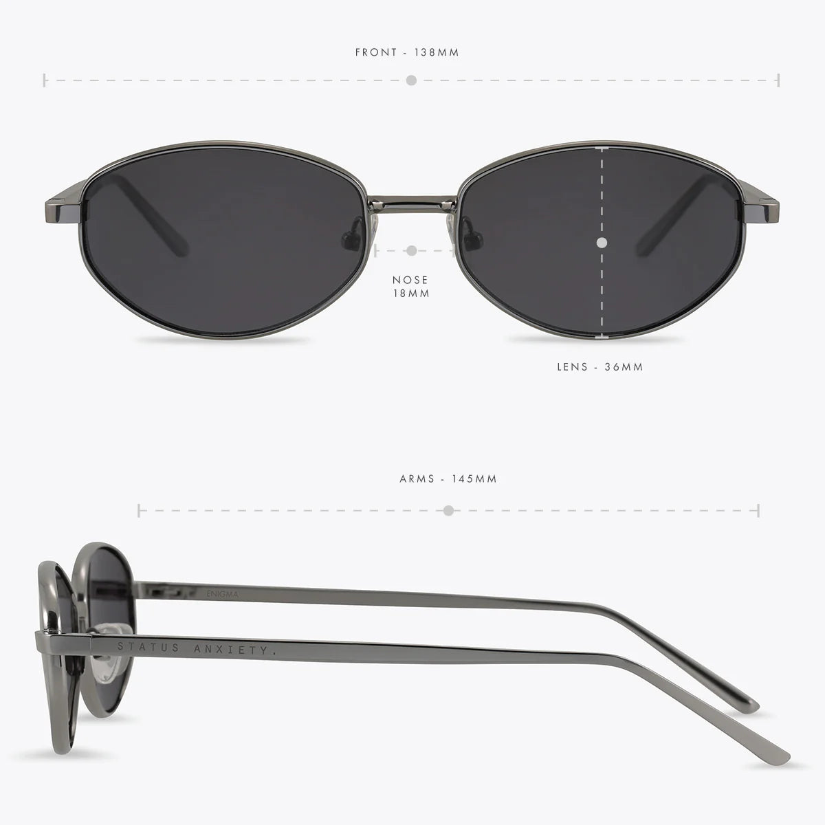Enigma Sunglasses | Gunmetal