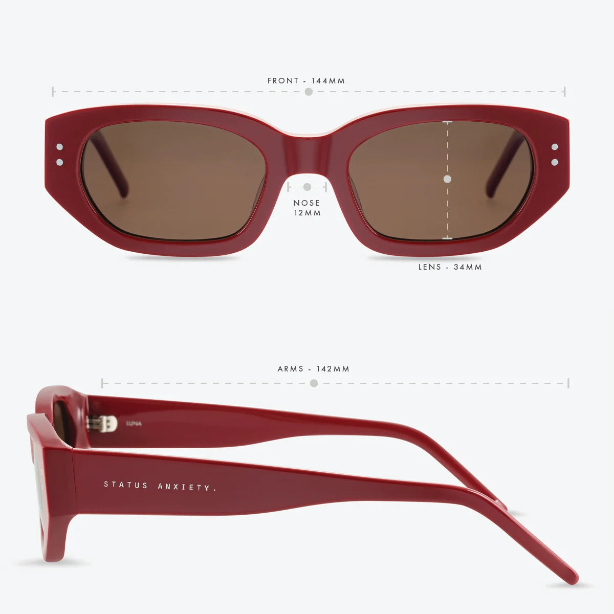 Luna Sunglasses | Cherry