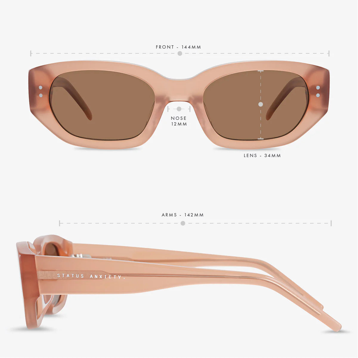 Luna Sunglasses | Rose