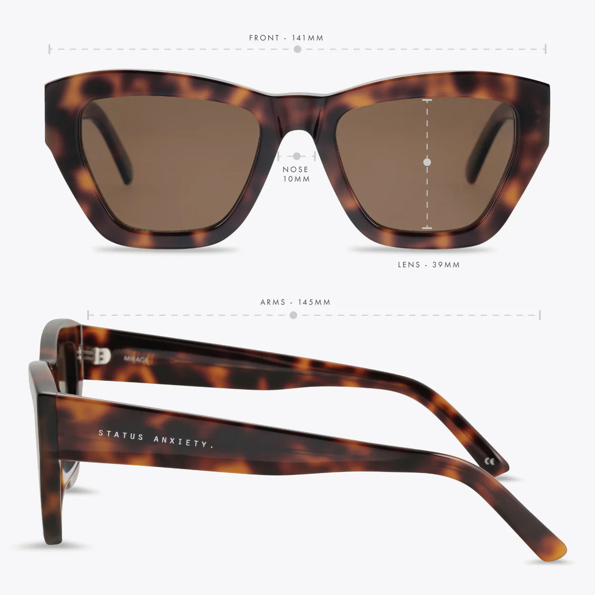Mirage Sunglasses | Brown Tort