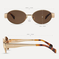 Spherical Sunglasses | Gold
