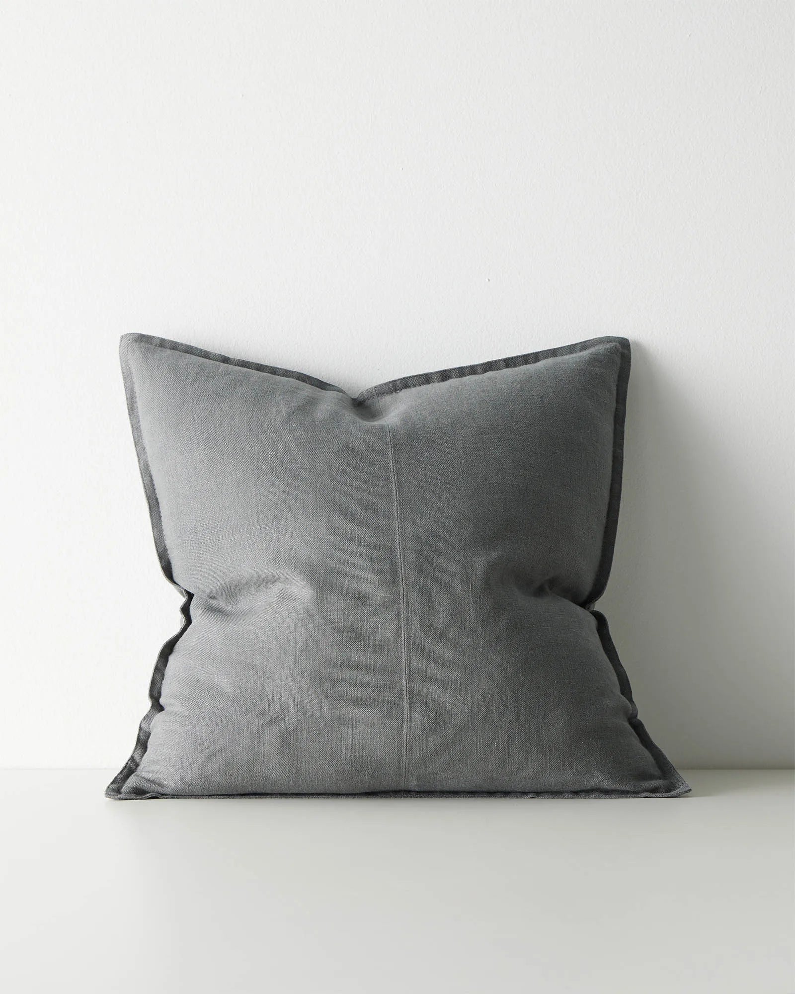 Como Linen Cushion | Steel