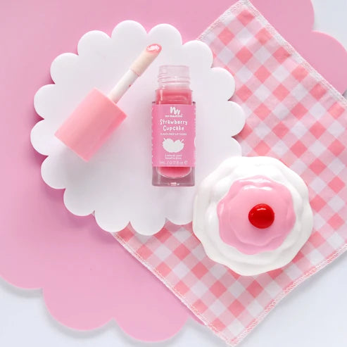 Natural Kids Lip Gloss Wands | Strawberry Cupcake