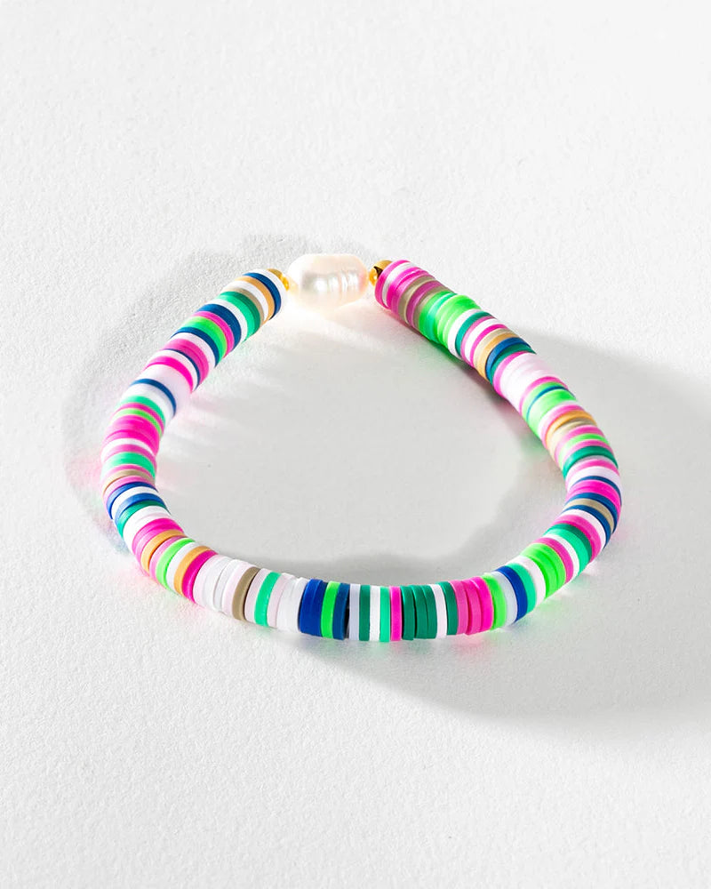 Pearl Pop Heishi Bead Bracelet