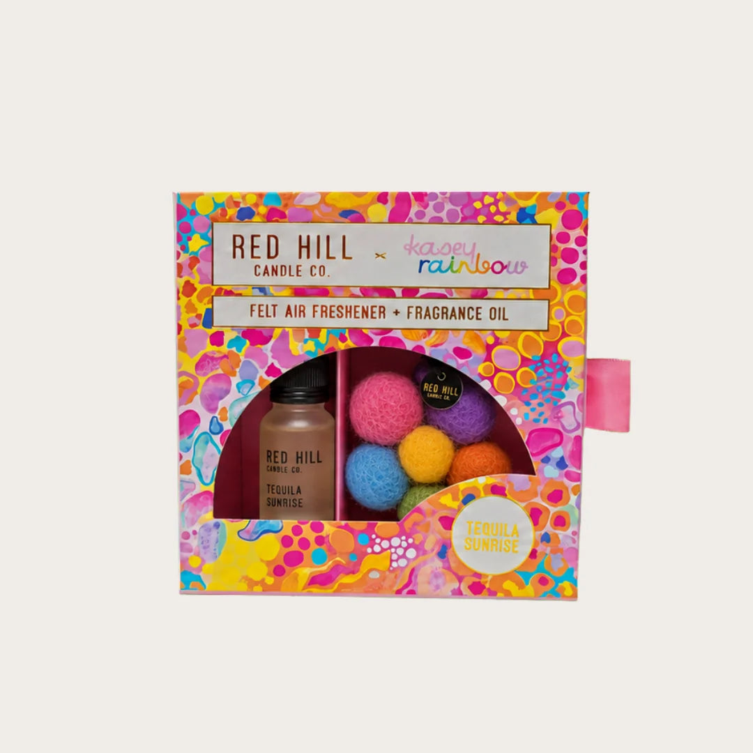 Kasey Rainbow Collection Tequila Sunrise Felt Air Freshener