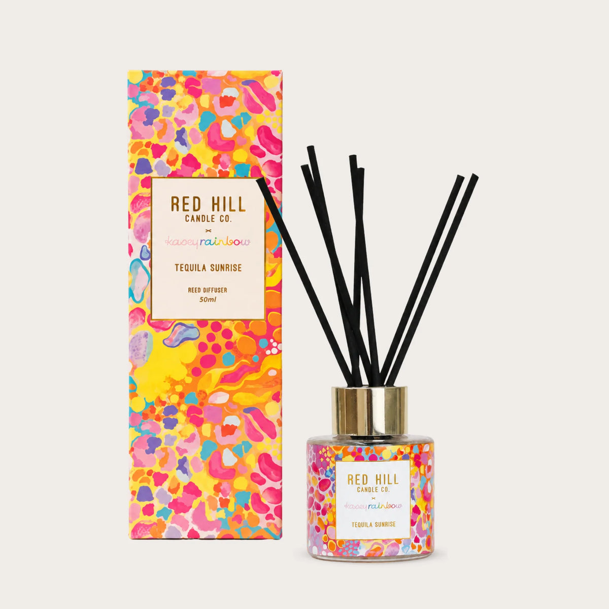 Kasey Rainbow Collection Tequila Sunrise Mini Reed Diffuser