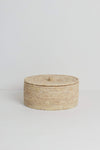 Round Palm Fibre  Placemats | Set of 8 In Basket With Lid