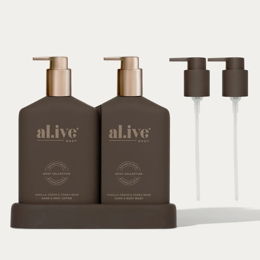 Transformative Wash & Lotion Duo | Vanilla Cream & Tonka Bean