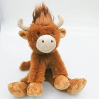 Highland Cow Toy Brown
