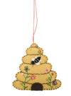 Beehive Fabric Hanging Decoration Yellow
