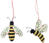 Bees Fabric Hanging Decoration Yellow & Black
