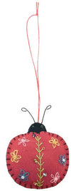 Lady Bird Fabric Hanging Decoration Red