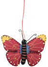 Butterfly Fabric Hanging Decoration Red