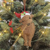 Highland Cow Fabric Hanging Decoration