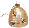 Beehive Glass Decoration Gold