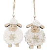 Fluffy Sheep Hanging Decorations White