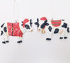 Jersey Cow Hanging Decorations Red & white