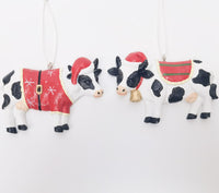 Jersey Cow Hanging Decorations Red & white