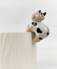Cow Pot Hanger Sand Black