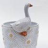 Goose Pot Hanger White 11cm