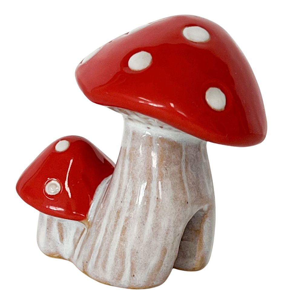 Toadstool Pot Hanger White & Red 7cm