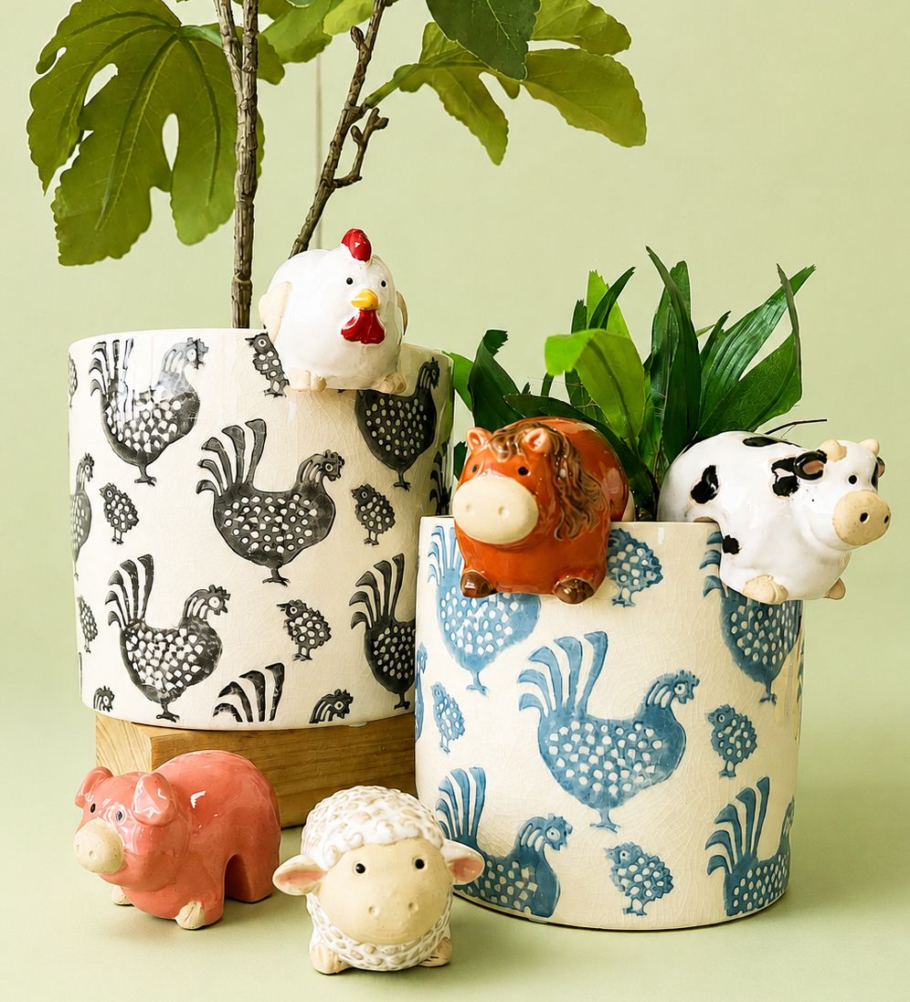 Pig Pot Hanger Pink
