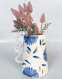 Maxine Floral Jug Blue & Green