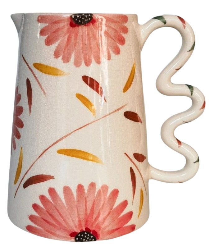 Maxine Floral Jug Red & Yellow