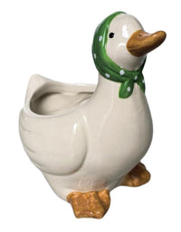 Pop Duck Planter Green