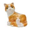 Hugging Cats Planter Ginger & White