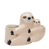 Hugging Sloths Planter Bisque