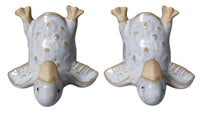 Duck Handstand Salt & Pepper Shakers White