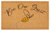 Bee our Guest Doormat Black & Yellow