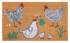 Chickens Doormat Black & White