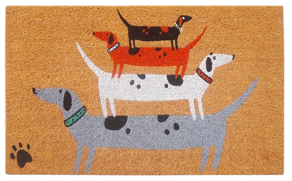 Dog Doormat Grey