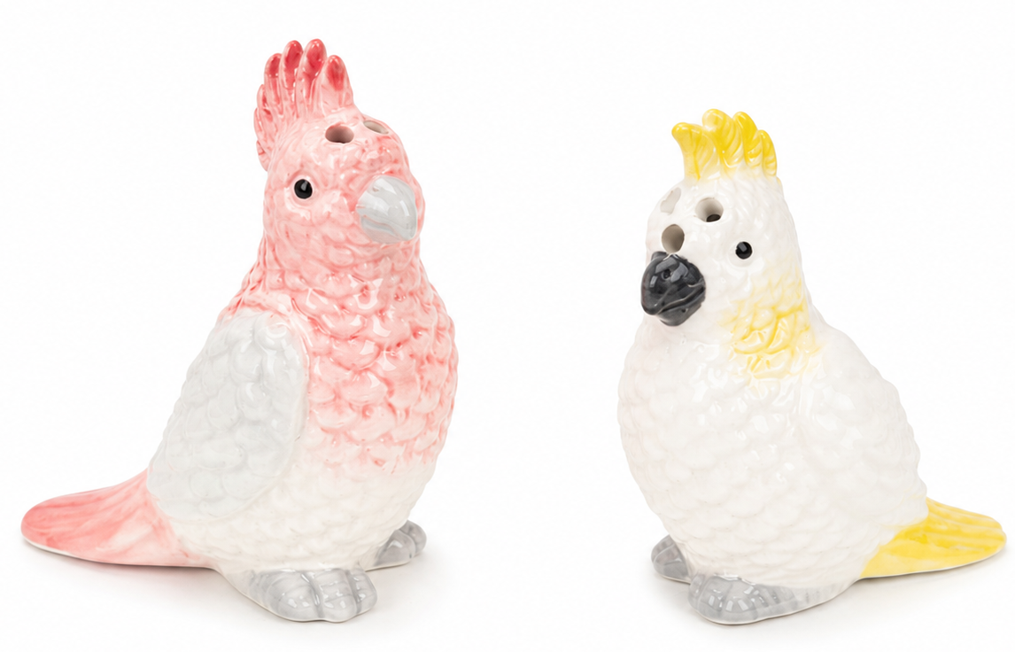 Cocky & Rosie Salt & Pepper Yellow & Pink