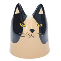 Bailey Cat Planter Black & White