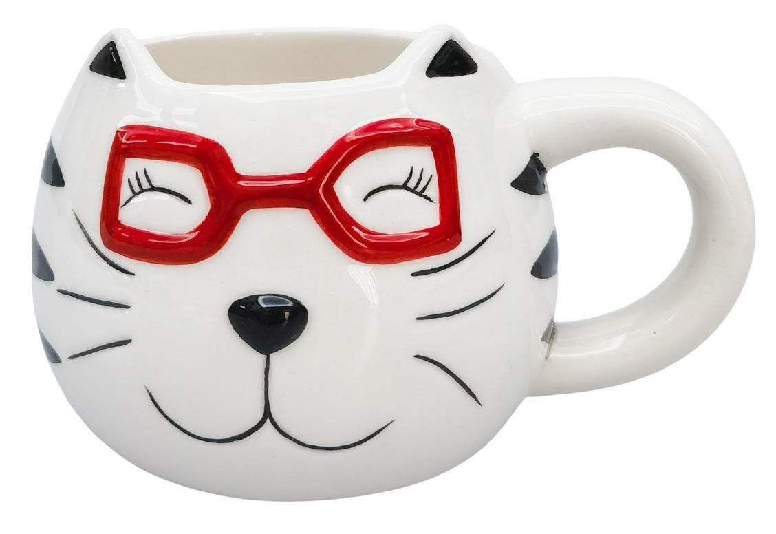 Cat Mug White & Black
