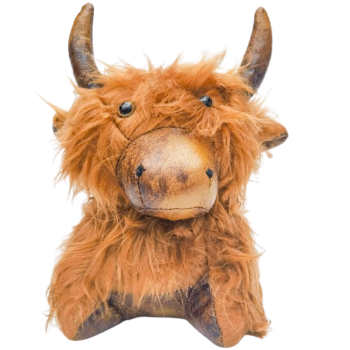 Highland Cow Door Stopper Brown