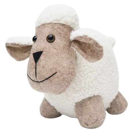 Sheep Door Stopper White & Bisque