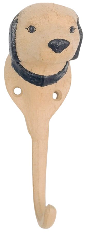 Dog Wall Hook Beige 14cm